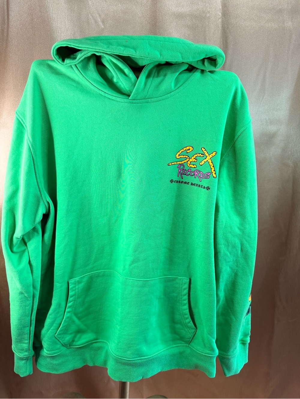Chrome Hearts Green Graphic Crewneck Hoodie